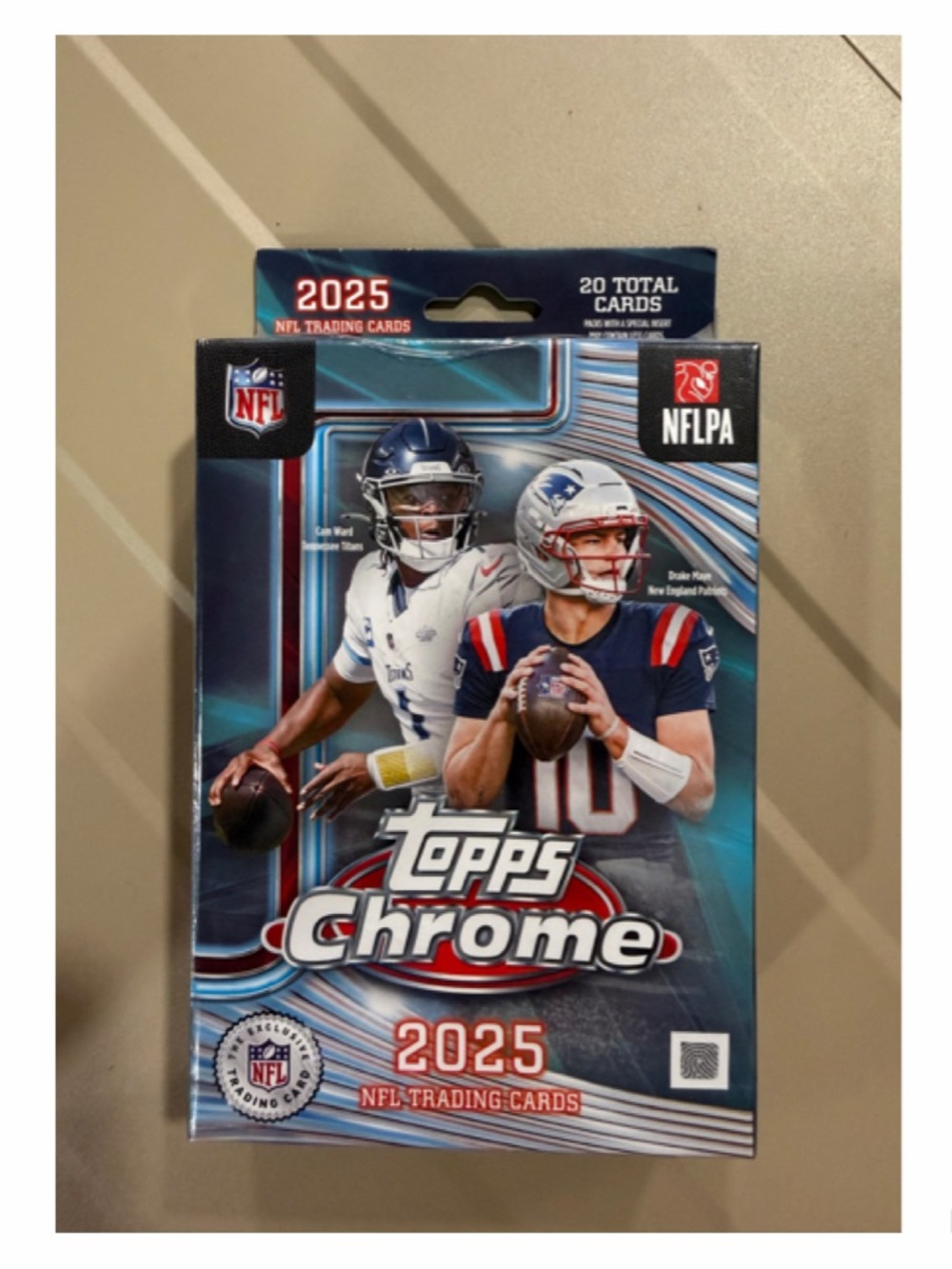 2025 Topps Chrome Football Hanger Box - Brand New & Factory Sealed